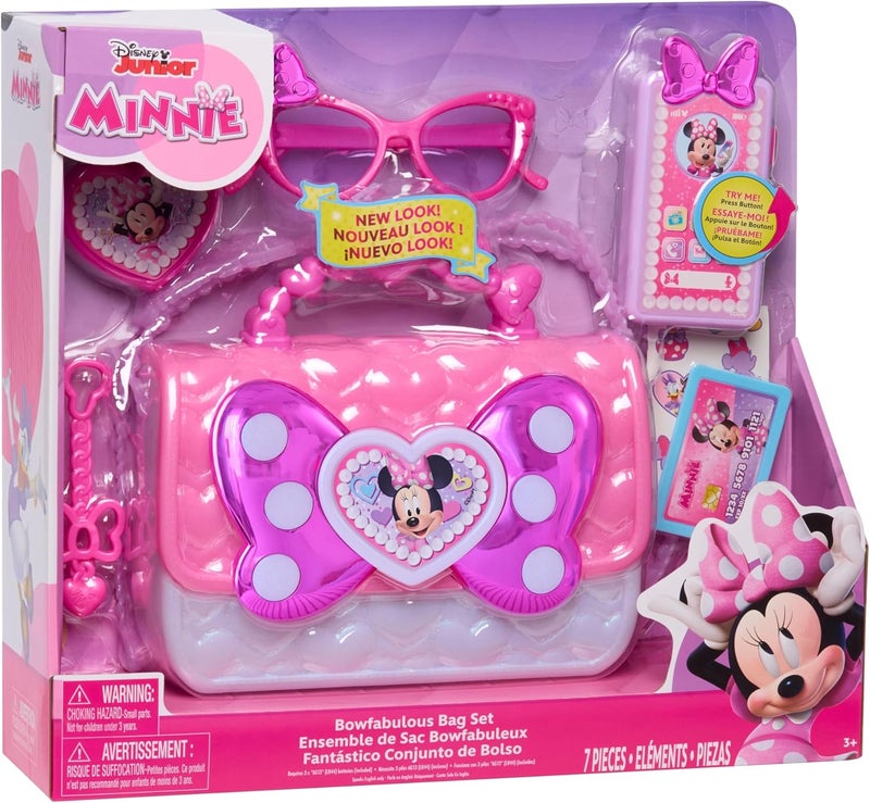 Disney Minnie Mouse Bowfabulous Bag Set, Kids Toys for Ages 3 Up by Just Play - Image 1
